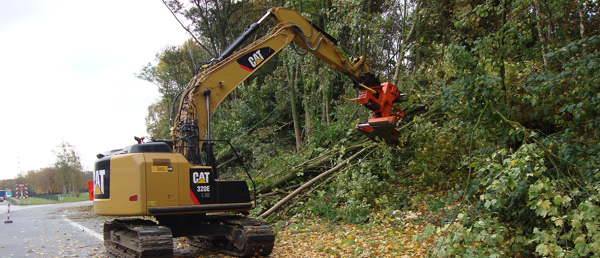 Abattage d'arbres dangereux sur l'autoroute - Rolot et Fils SA